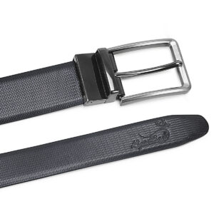 kiyaabaa italian leather reversible belt for men | black & brown dual side belt